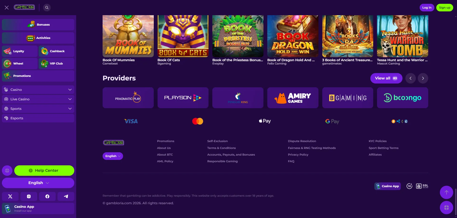 Gambloria Casino Zahlungsmethoden Österreich – Einzahlung und Auszahlung